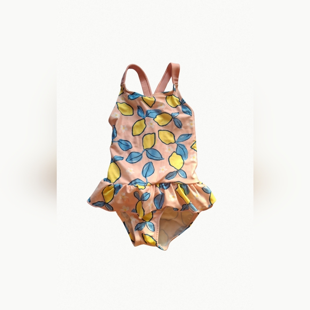 Size 6 Girls Lemon One Piece Swimsuit